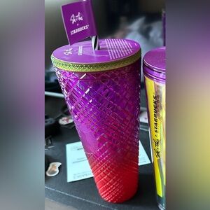 Starbucks She x This Shae Anthony Ombré Pink Purple Studded Tumbler 24 Oz
